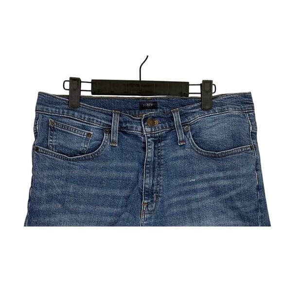 J. Crew High Waisted Cotton Distressed Raw Hem Cut Off Denim Shorts 30 Blue - Picture 2 of 15